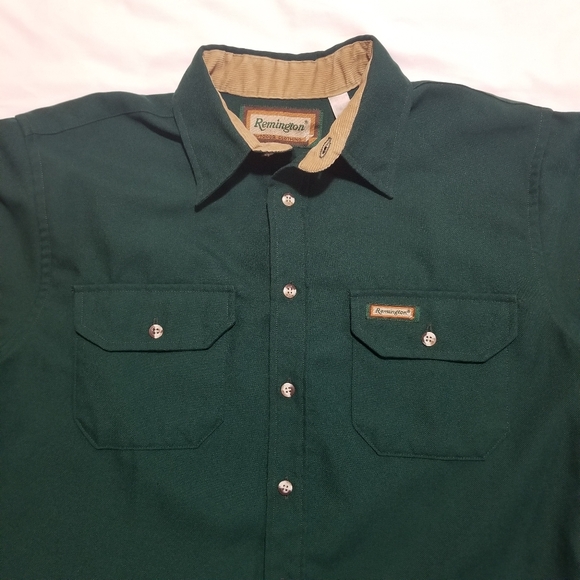 Vintage Remington Cotton Twill Hunting Shirt Men's Large - Picture 2 of 4